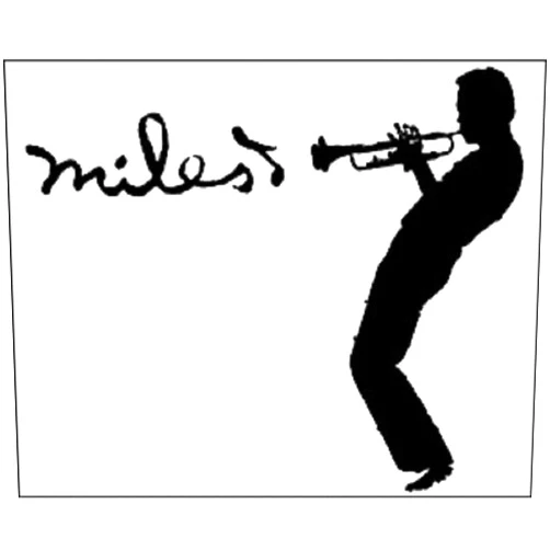 Original Famous Sticker Davis Miles Silhouette - Orignal Artwork Vinyl - Decal Sticker - 4