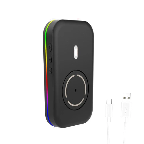NYIEFADA Mouse Jiggler for Laptop Undetectable, Mouse Mover Pad Moves Randomly, RGB ON/Off Interval Timer, USB-C Automatic Simulator Shaker, Keeps Computer Active Movement(No Software Required)