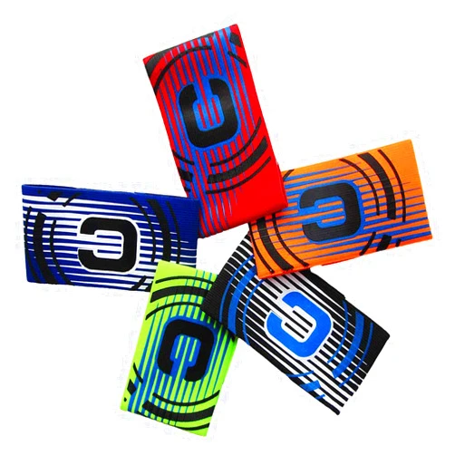 Haploon Football Soccer Captain Armband,Basketball Adjustable Player Bands,Colored Elastic Captain Armband Anti-Drop Captains Armbands for Adult - Pack of 5