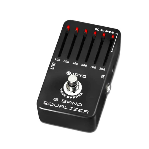 JOYO 6-Band EQ Pedal Electric Guitar Equalizer (100Hz 200Hz 400Hz 800Hz 1.6kHz 3.2kHz) Provides ±18dB for Each Band (JF-11)