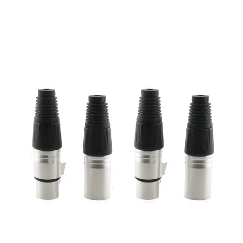 DGZZI 2PCS Cannon Audio Plug XLR Audio Connector 3-pin Male/Female Plug Microphone Cable Connector Audio Socket Suitable for Making or Upgrading Old Microphone Cables