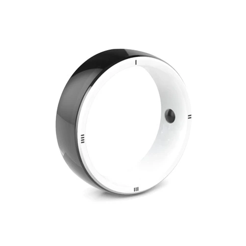 JAKCOM R5 Smart Ring Newest Intelligent Wearable RFID Device Build-in 13.56mhz 125khz 6 RFID Cards & 128GB Wireless Disk Sharing & 2 Health Stones & Many NFC Functions for iPhone Android (L)