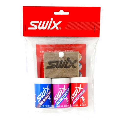 Swix Classic Nordic Ski Wax Pack with 3-Kick Wax and Cork, 8 x 8-Inch