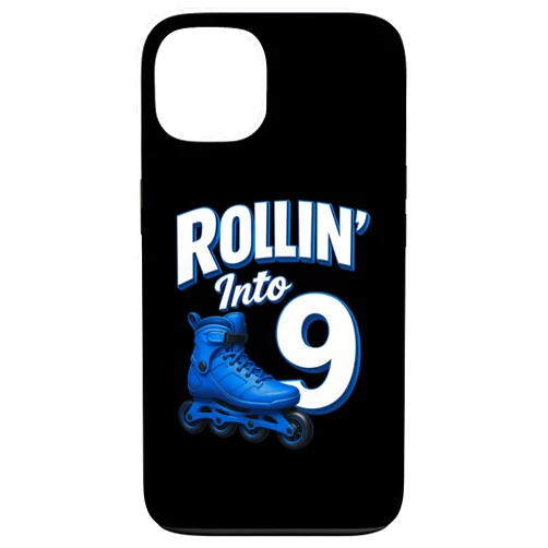 Birthday Skater Vibes Apparel Rollin' Into 9 Roller Skating Birthday 9th Boy Kids Skate Case for iPhone 13