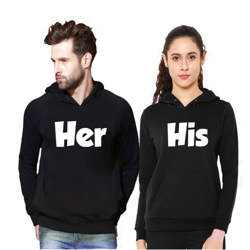 CRAZYDAISYWORLD Custom Unisex Matching Couples Name & Number for Him Her - Multi Colors Couple Hoodie