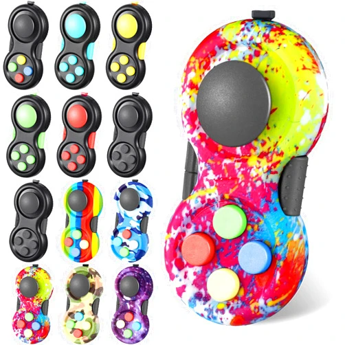 Civaner 12 Pcs Pad Toys Game Controller Toys Retro Classic Handheld Fun Pad Packs Classic Sensory Toys for Kids Adult Anxiety and Stress Relief(Mixed Style)