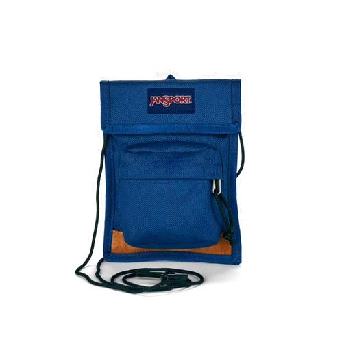 JanSport Essential Carryall Neck Pouch for Men or Women - Neck Wallet for Passport, Cell Phone, or Travel - Navy