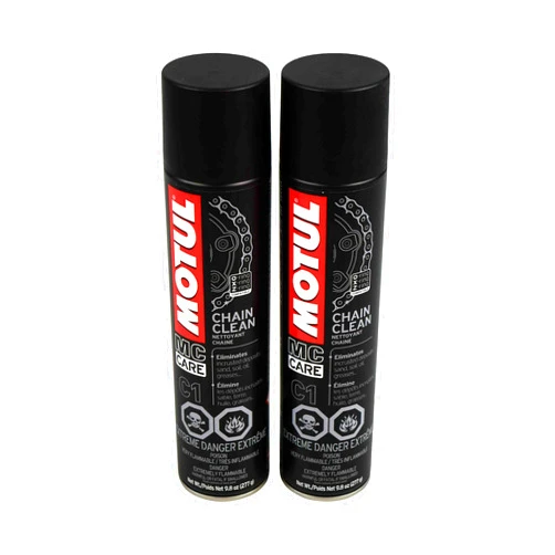Mingtawn Motul 103243 C1 Chain Clean O, X & Z-Ring Compatible 400mL/9.8 Fl oz Can 2 Pack