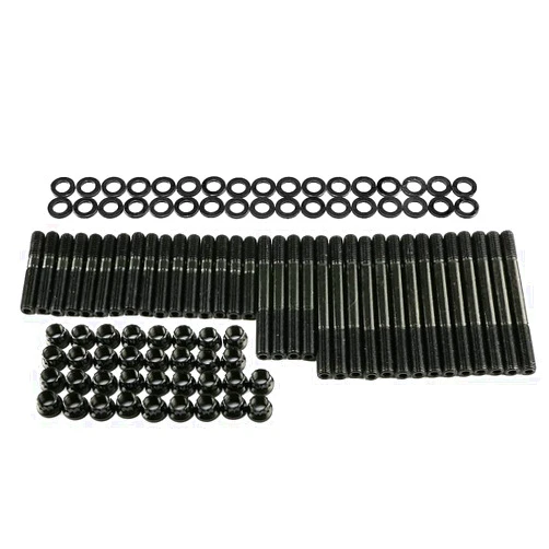 Zalimun 12-Point Cylinder Gasket Head Stud Bolt Kit,Cylinder Head Studs Nuts Set Compatible with Chevy Small Block SBC 350 265 267 283 302 305 307 327 Engines 134-4001 PCE279.1001