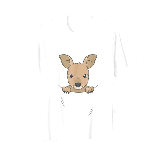 Australien Beuteltiere lustige Beuteltier Sprüche Kangaroo in pouch pocket for holidays and Australia friends T-Shirt