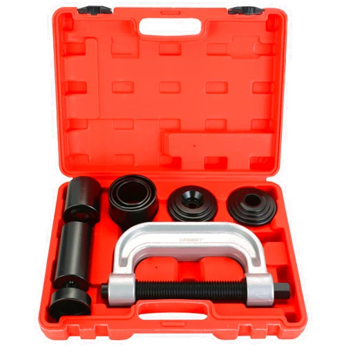 DASBET Ball Joint Removal Tool Kit | Ball Joint Press & U Joint Removal Kit Heavy Duty Ball Joint Press Fits Most 2WD and 4WD Cars Light Trucks 10PCS Ball Joint Service Tool Bushing Press Kit (Red)