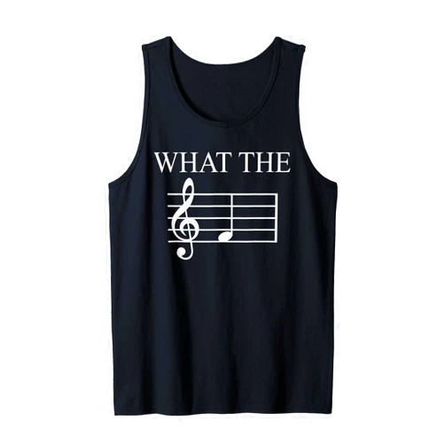 LezBCoffee What The F Music Note What The F Music Note Tank Top