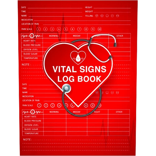 By Mehadiaico dream Publication (Author) Vital Signs Log Book: Daily Health Record Keeper to Track Heart Rate, Blood Pressure Oxygen Level, Blood Sugar, Temperature for Excellent Health | ... for Elderly Women and Men | Red Cover Design