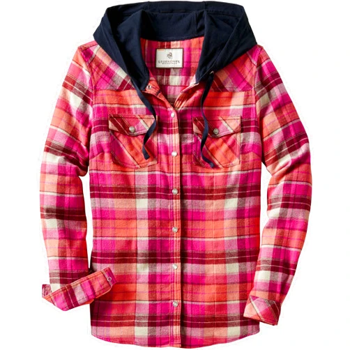 Legendary Whitetails Women's Lumber Jane Hooded Flannel Shirt