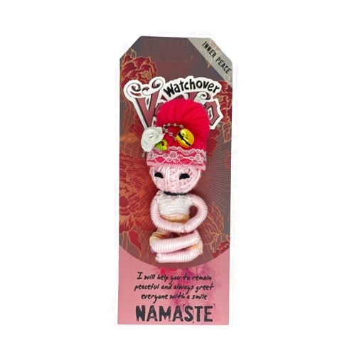 Watchover Voodoo 3-Inch Namaste Keychain - Handcrafted Gift to Bring Good Luck and Positivity Everywhere You Go