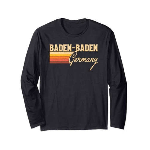 Baden-Baden Germany Apparel Souvenirs and Gifts Vintage Baden-Baden Germany Long Sleeve T-Shirt