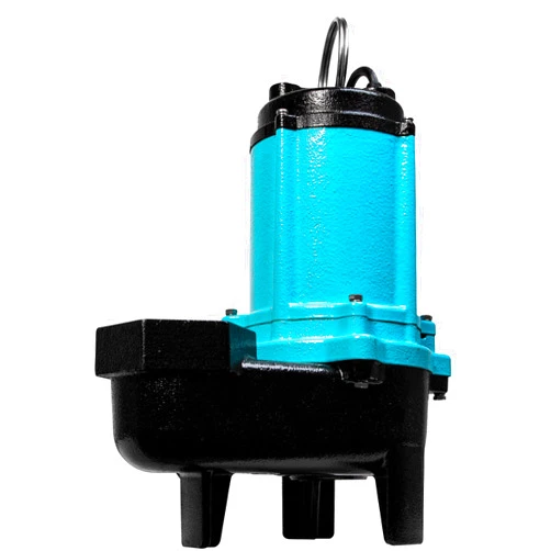 Little Giant 10SC-CIM, 115-Volt, 7800 GPH, 1/2 HP Manual Cast Iron Sewage/Effluent Pump (No Switch) with 3-inch FNPT Discharge and 20-Ft. Cord, Blue, 511435