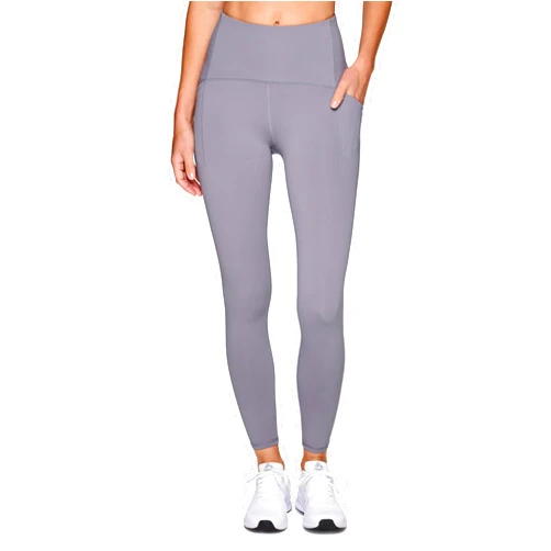 RBX Women's Squat Proof 7/8 Legging with Pockets, Quick Dry Running Leggings with Curved High Rise Waistband with Plus Sizes