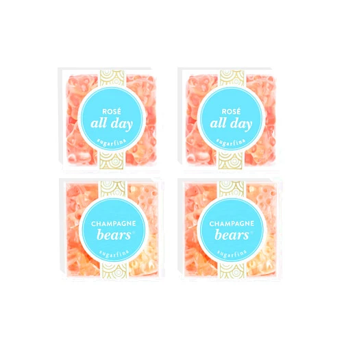 Sugarfina Champagne & Rosé Candy Cube Party Pack (Pack of 4)