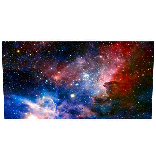 AWERT 48x18 inches Galaxy Aquarium Background Outer Space Stars Sky Fish Tank Background Universe Nebula Constellation Terrarium Background