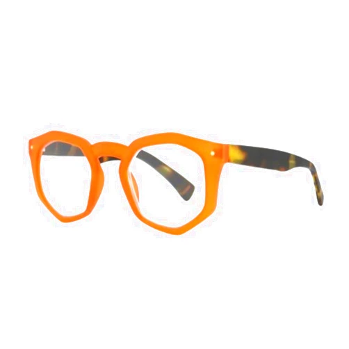 Generic Ryan Simkhai Eyeshop Reading Glasses Blair | Matte Orange | Matte Tortoise Color Arms Frame 7074 - C2-1.50