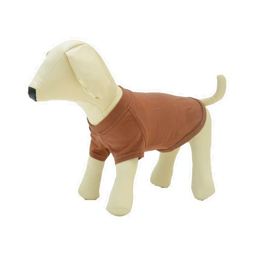 Lovelonglong 2019 Pet Clothing Dog Costumes Basic Blank T-Shirt Tee Shirts for Small Dogs Coffee M
