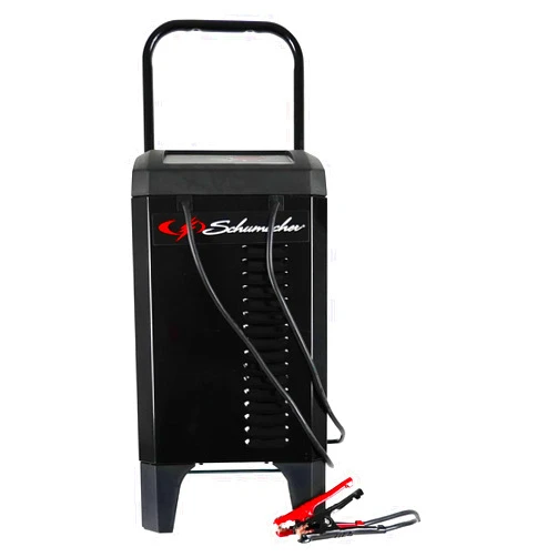 Schumacher Electric Fully Automatic Wheeled Battery Charger and Engine Starter 6-in-1, SC1309 - 200 Cranking Amps, 6 Volt and 12 Volt for Car, SUV, Truck, and Marine Batteries