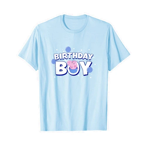 Peppa Pig George Birthday Boy Holiday Balloon Logo T-Shirt