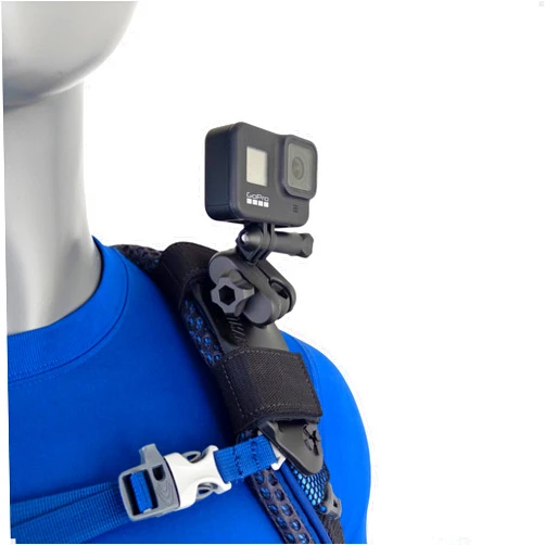 STUNTMAN Pack Mount High-Stability - Backpack Shoulder Strap Mount for Action Cameras - Fits GoPro, DJI Osmo (Action 5 Pro, 4, 3, 2), Insta360 (Ace Pro, Ace, ONE RS, ONE R), and Others