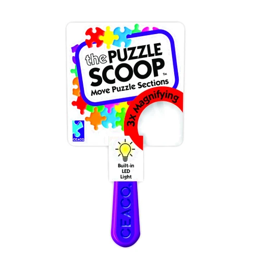 Ceaco - The Puzzle Scoop – A Lifting, Moving, Illuminating, and Magnifying Puzzle Accessory for All Puzzlers