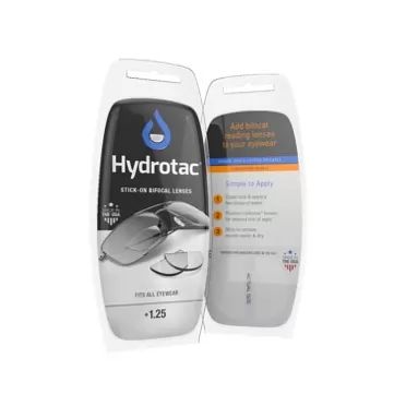 Hydrotac Stick-On Bifocal Lenses Optx 20/20 Hydrotac Stick-On Bifocal Lenses (+1.25) by Hydrotac Stick-On Bifocal Lenses