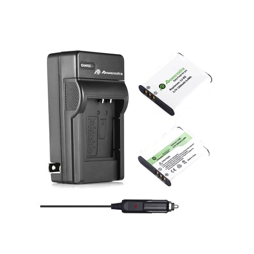 Powerextra 2X D-LI92 Battery & Charger Compatible with Olympus LI-50B, Pentax D-LI92, Ricoh Pentax Optio I-10 RZ10 RZ18 WG-1, WG-2, WG-2GPS, WG-3, WG-3GPS, WG-4, WG-4GPS, WG-5GP, SWG-10, WG-30W, X70