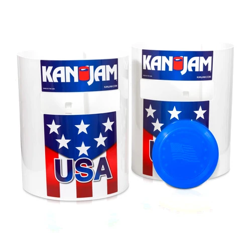 Kan Jam Original Disc Toss Game - American Made Outdoor Game for The Backyard, Beach, Park, Tailgates - ESPN, OCHO, & USA Flag Designs