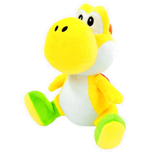 Little Buddy 1220 Super Mario All Star Collection Yellow Yoshi Plush, 7