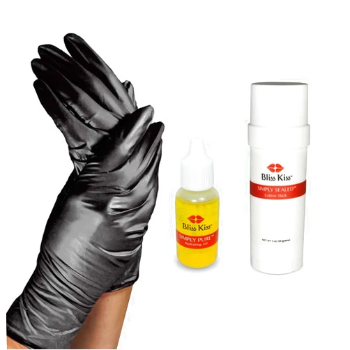 Bliss Kiss Mega Hydration Kit | Easy overnight hydration for your hands and nails (Fragrance Free, Medium)