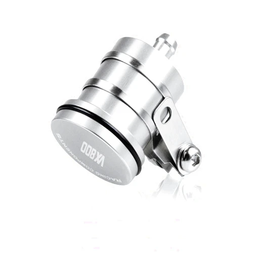 DOLOX Oil Cup Motorcycle Brake Fluid Reservoir Clutch Tank Cylinder Master Oil Cup for S VX800 1990 1991 1992 1993 1994 1995 1996(Silver)