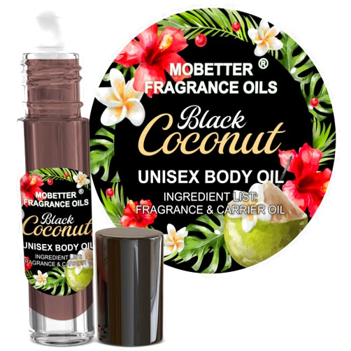 MOBETTER FRAGRANCE OILS Black Coconut Fragrance Body Oil for Unisex