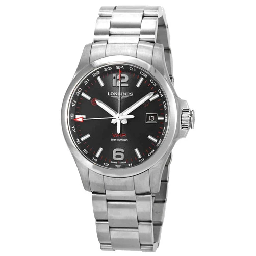 Longines Conquest V.H.P. GMT Quartz Men's Watch L3.728.4.56.6