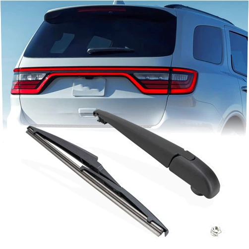 Shopauto Rear Windshield Wiper Arm Blade Assembly Kit Compatible with 2011-2022 Dodge Durango Rear Window Wiper, Replacement 68079870AA, 68077939AA, 68079869AA