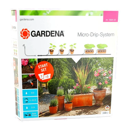 Gardena 13001 Micro Drip Kit for Flower Boxes and Pots, Black, 30x20x20 cm