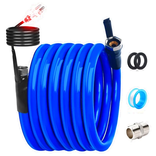 HOHOMETIC 30FT 20FT 15FT Heated Water Hose for RV,-45 ℉ Antifreeze 4.0 Upgraded Heated Drinking Garden Water Hose，Rv Accessories，Rv Water Hose