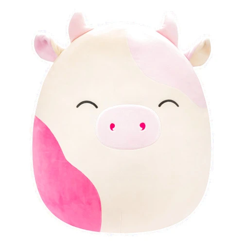 Squishmallows Original 20-Inch Caedyn Cream Cow with Pink Spots - Official Jazwares Jumbo Plush