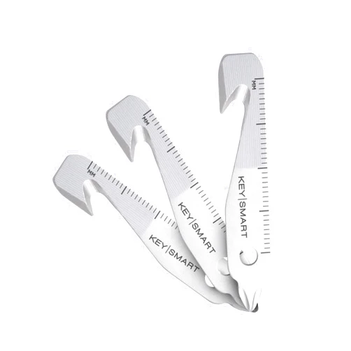 KEY SMART KeySmart Key Chain MultiTool - 5-in-1 Multi Purpose Keychain Tool with Box Opener, Ruler, Pry Bar, Phillips & Flat Head Screwdriver - EDC Gadgets, Gear & Mini Multi-Tool for Men -3-Pack
