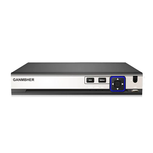 GANMBHER 4K 6CH POE NVR, GANMBHER Network Video Recorder for Security Camera System, Support 4K/5MP/4MP/3MP/1080P IP Camera, Face Detection, 24/7 Recording (HDD Not Include)