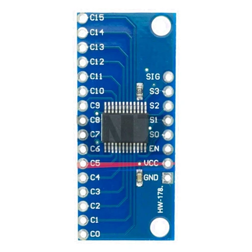 NEMADRIEA 1pcs CD74HC4067 16-Channel Analog Digital Multiplexer Breakout Board Module