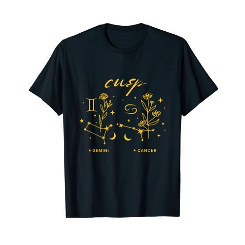 Cusp Astrology Apparel Gemini Cancer Cusp Zodiac Horoscope June Birthday T-Shirt