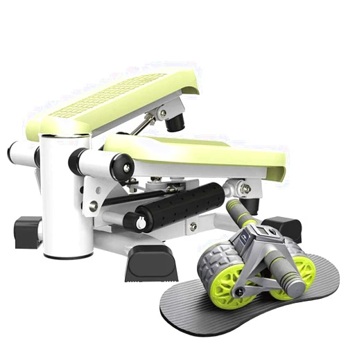 leikefitness Twist Stair Stepper 6600(Green) and Ab Wheel Roller with Intelligent Display 1301 Bundle