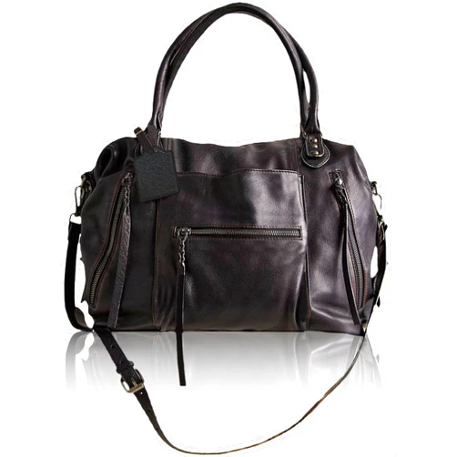 WINSASI Women's Large Tote Bag City Tote Bag Fall Purse with Zipper Women Vegan Leather Hobo Handbags with Adjustable Strap