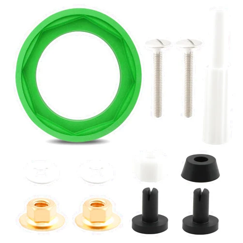 Quixleen 12 Pcs 3'' Toilet Tank to Bowl Gasket Kit Toilet Tank Replacement Kit American Standards Toilet Part Compatible with Most AS738756-0070A Toilet Tank Part Includes Gasket Bolt Ring