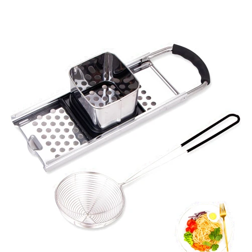 Mlesi Premium Grade Stainless Steel Spaetzle Maker Widen Plastic Handle with Skimmer Spider Strainer Homemade Egg Noodle Dumpling Perfect Sized for pots and Pans Making Tool